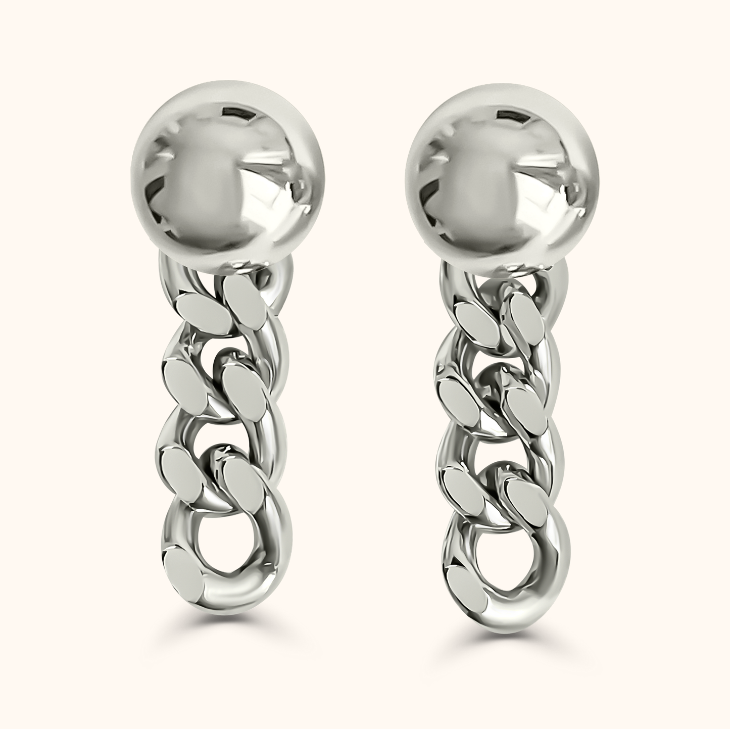 Sora Kihei Round Earring M - Radium Plated